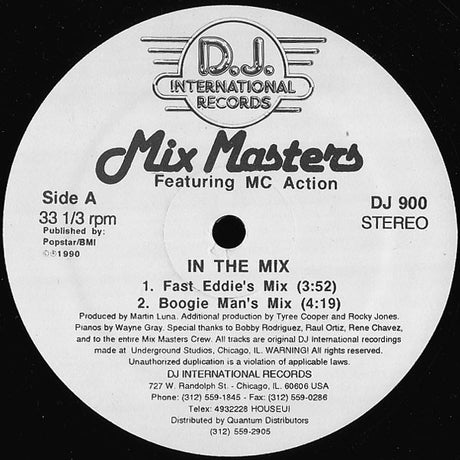 Mix Masters Featuring MC Action : In The Mix (12")