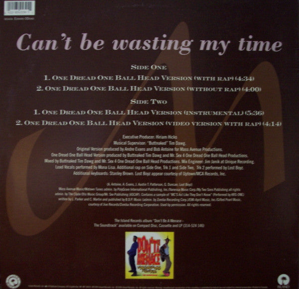 Mona Lisa (2) : Can't Be Wasting My Time (12")