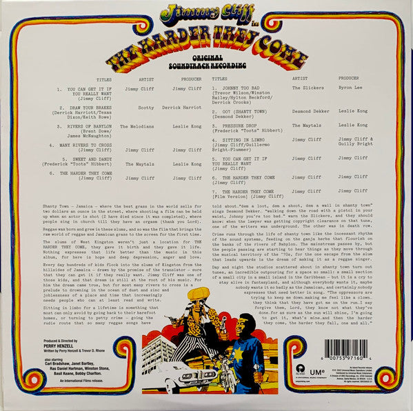 Various, Jimmy Cliff, The Maytals : The Harder They Come (LP, Comp, RE, Gat)