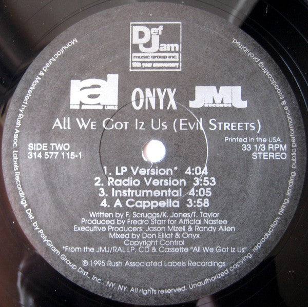 Onyx : Last Dayz (12")