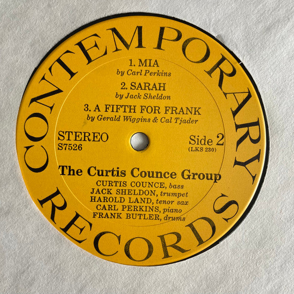 The Curtis Counce Group : Vol 1: Landslide (LP, Album, RE)