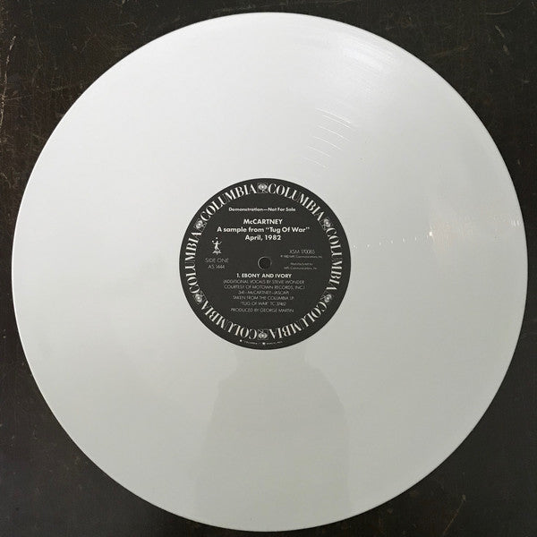 Paul McCartney : A Sample From "Tug Of War" April, 1982 (12", Promo, Whi)
