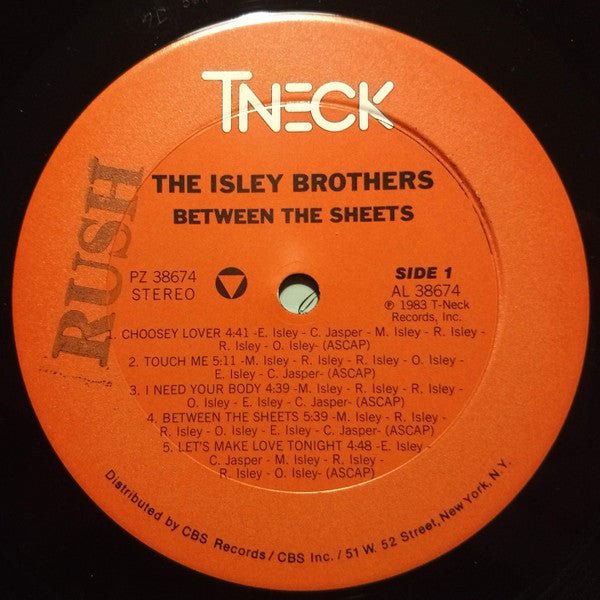The Isley Brothers : Between The Sheets (LP, Album, Pit)