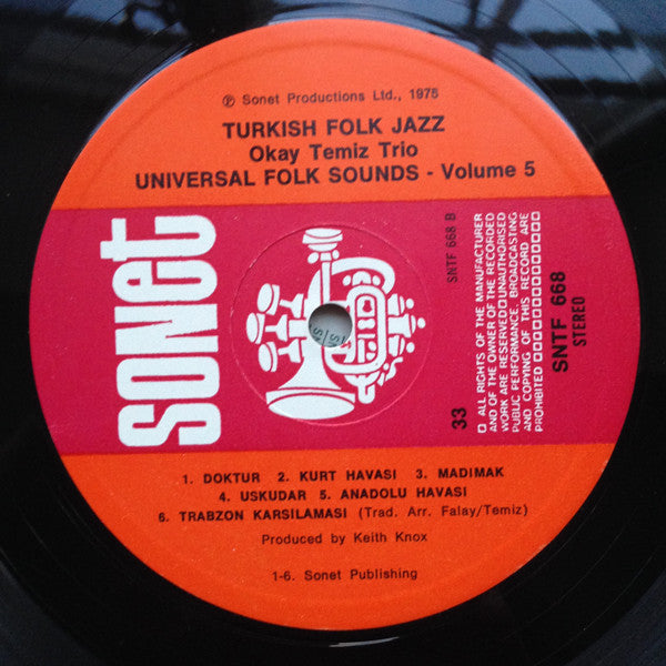 Okay Temiz Trio : Turkish Folk Jazz (LP, Album)