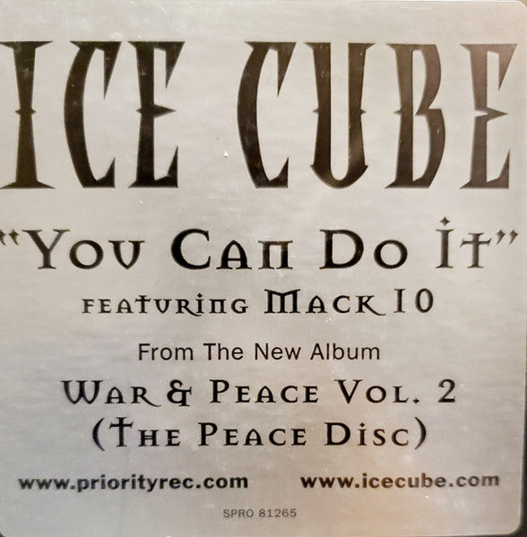 Ice Cube featuring Mack 10 : You Can Do It (12", Promo)