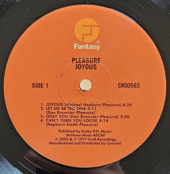 Pleasure (4) : Joyous (LP, Album, RE, 180)