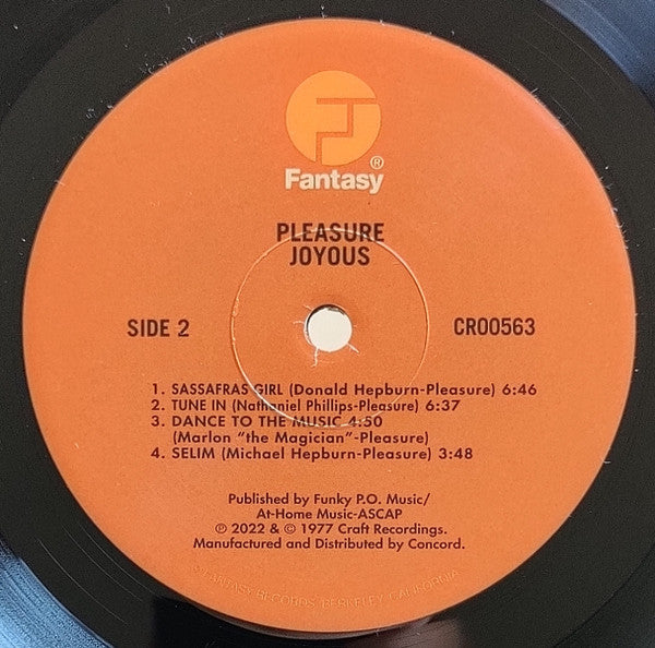 Pleasure (4) : Joyous (LP, Album, RE, 180)