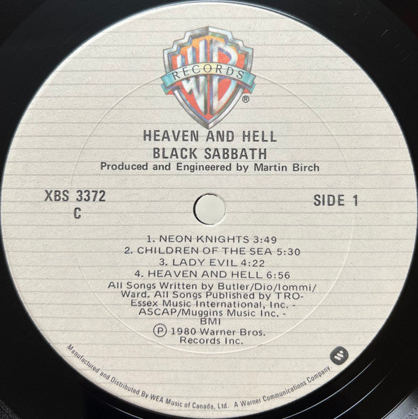 Black Sabbath : Heaven And Hell (LP, Album)