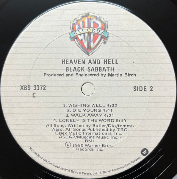 Black Sabbath : Heaven And Hell (LP, Album)