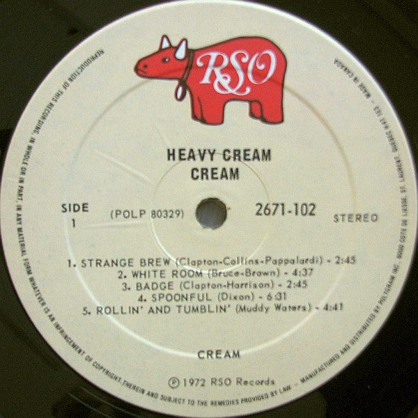 Cream (2) : Heavy Cream (2xLP, Comp, RE)