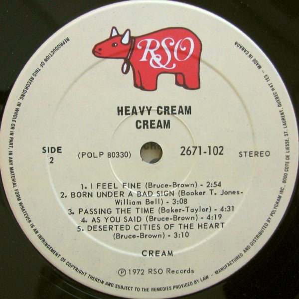Cream (2) : Heavy Cream (2xLP, Comp, RE)