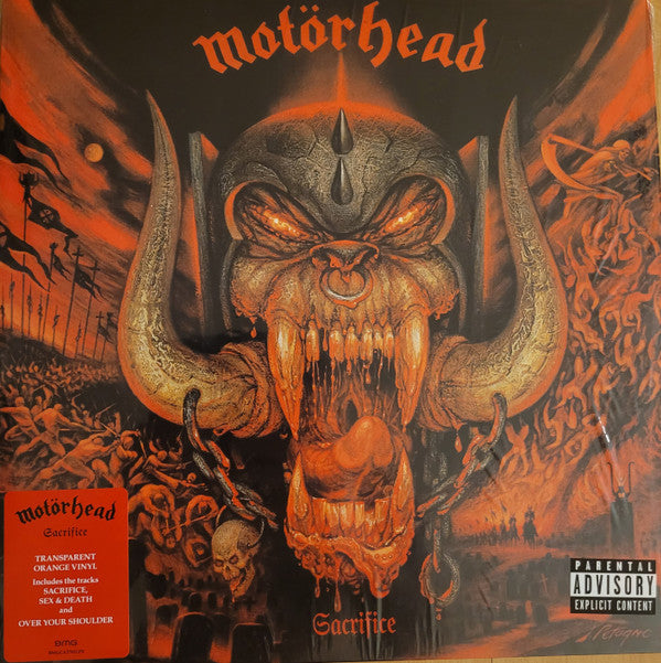 Motörhead : Sacrifice (LP, Album, RE, RP, Tra)