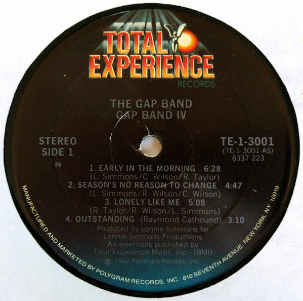 The Gap Band : Gap Band IV (LP, Album, Com)