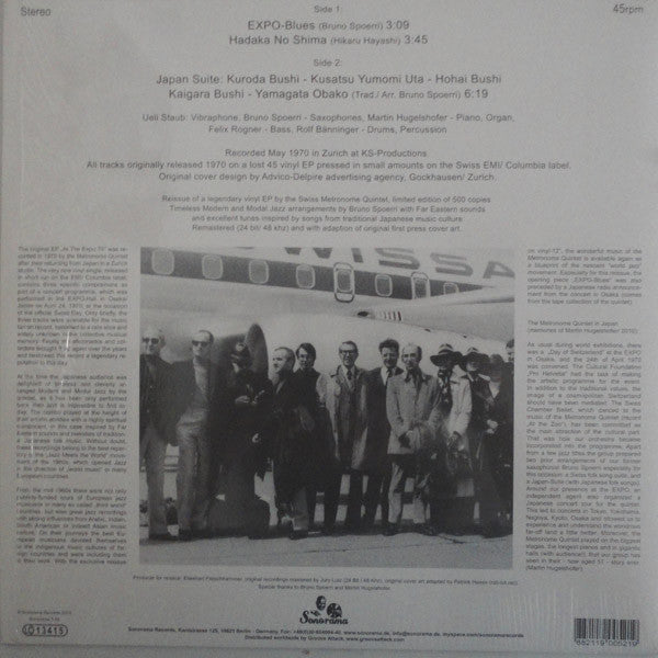 The Metronome Quintet : The Metronome Quintet At The Expo 70 (12", Ltd, RE, RM)