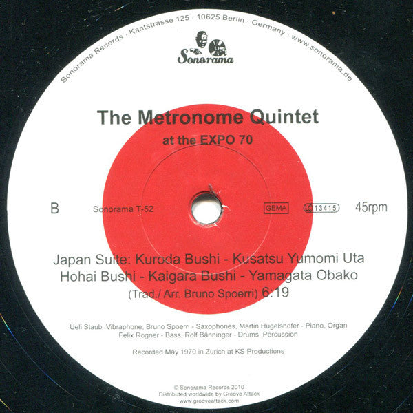 The Metronome Quintet : The Metronome Quintet At The Expo 70 (12", Ltd, RE, RM)