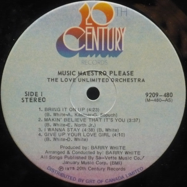 Love Unlimited Orchestra : Music Maestro Please (LP, Album)