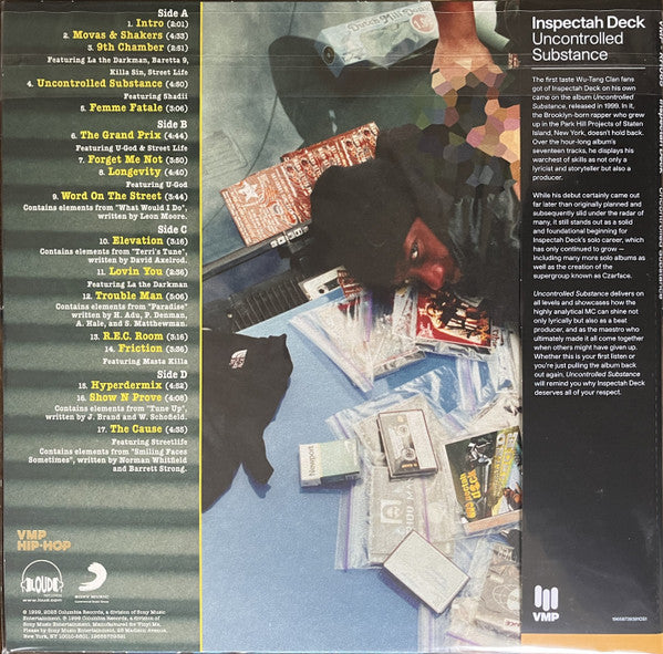 Inspectah Deck : Uncontrolled Substance (2xLP, Album, Club, RE, RM, Blu)