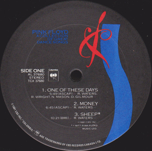 Pink Floyd : A Collection Of Great Dance Songs (LP, Comp)