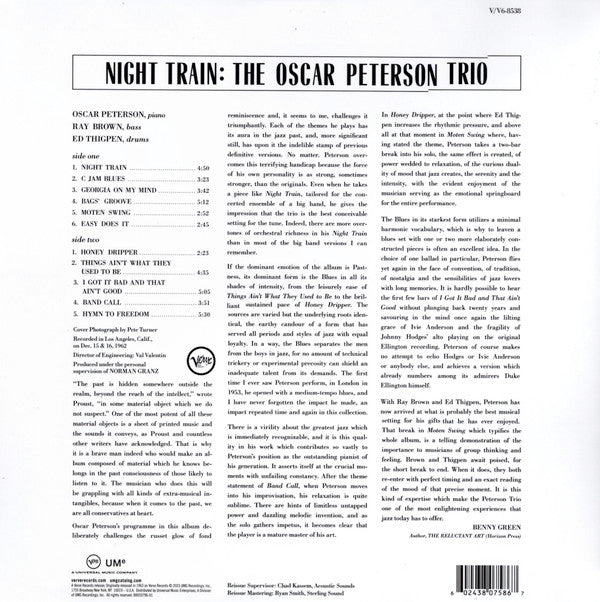 The Oscar Peterson Trio : Night Train (LP, Album, RE, 180)
