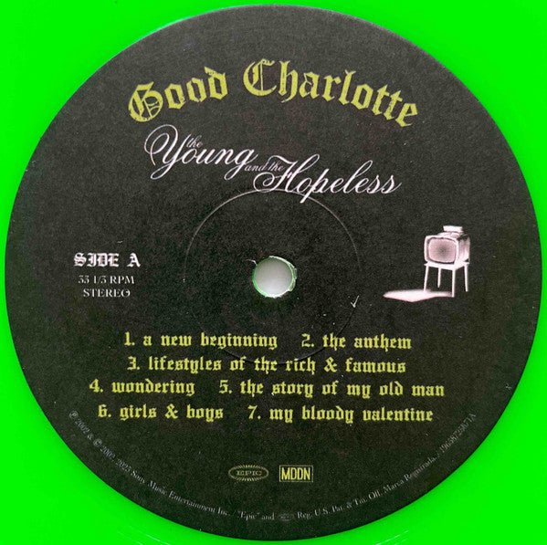 Good Charlotte : The Young And The Hopeless (LP, Album, Ltd, RE, Neo)