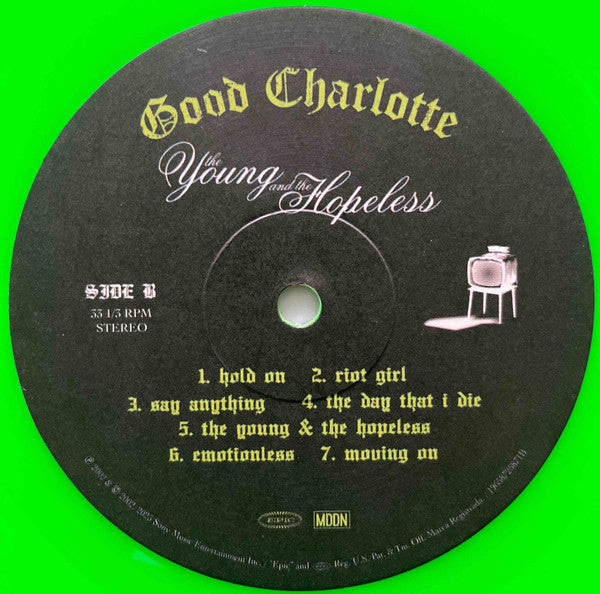 Good Charlotte : The Young And The Hopeless (LP, Album, Ltd, RE, Neo)