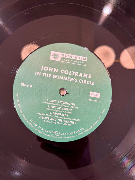 John Coltrane : John Coltrane In The Winners Circle (LP, Album, RE, RM)