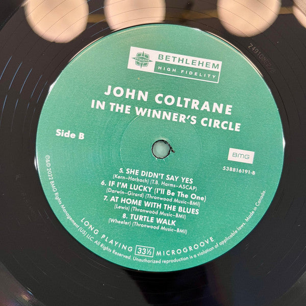 John Coltrane : John Coltrane In The Winners Circle (LP, Album, RE, RM)