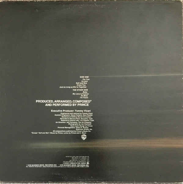 Prince : For You (LP, Album, RE)