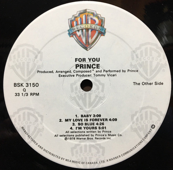 Prince : For You (LP, Album, RE)