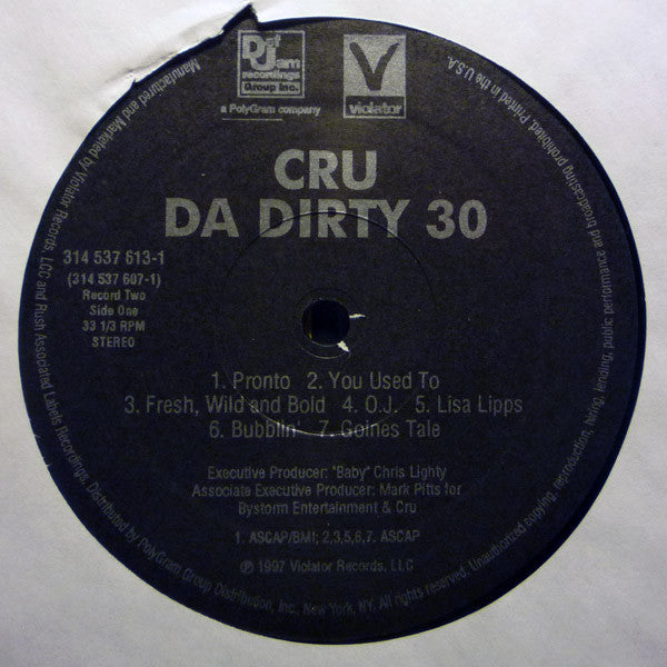 CRU : Da Dirty 30 (2xLP, Album)