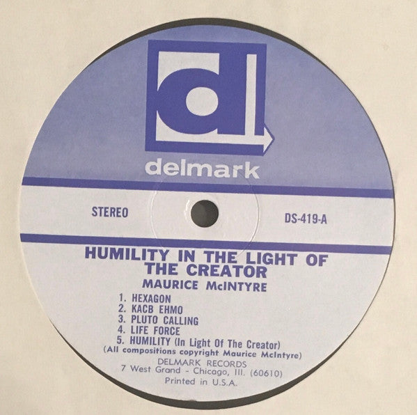 Maurice McIntyre : Humility In The Light Of Creator (LP, Album)