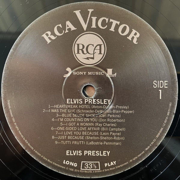 Elvis Presley : Elvis Presley (LP, Album, Mono, RE, 180)