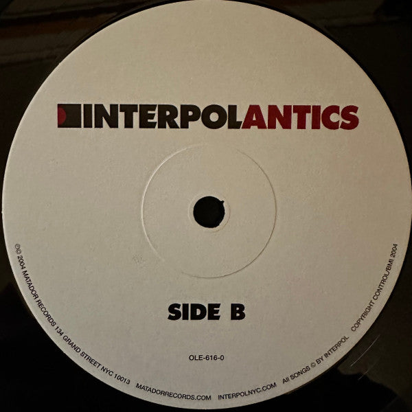 Interpol : Antics (LP, Album, RE)