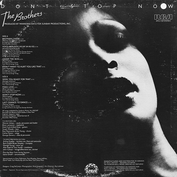 The Brothers : Don't Stop Now (LP, Album)
