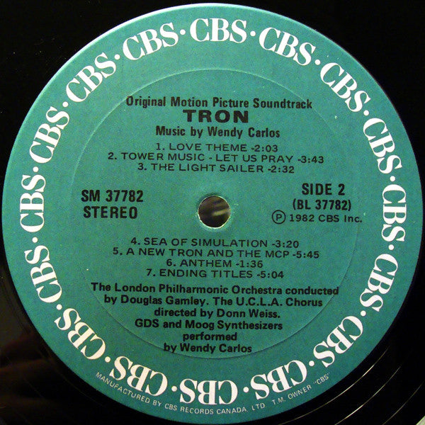 Wendy Carlos : Tron (Original Motion Picture Soundtrack) (LP)