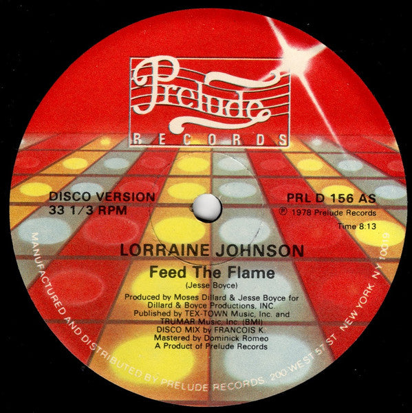 Lorraine Johnson : Feed The Flame (12", S/Sided)