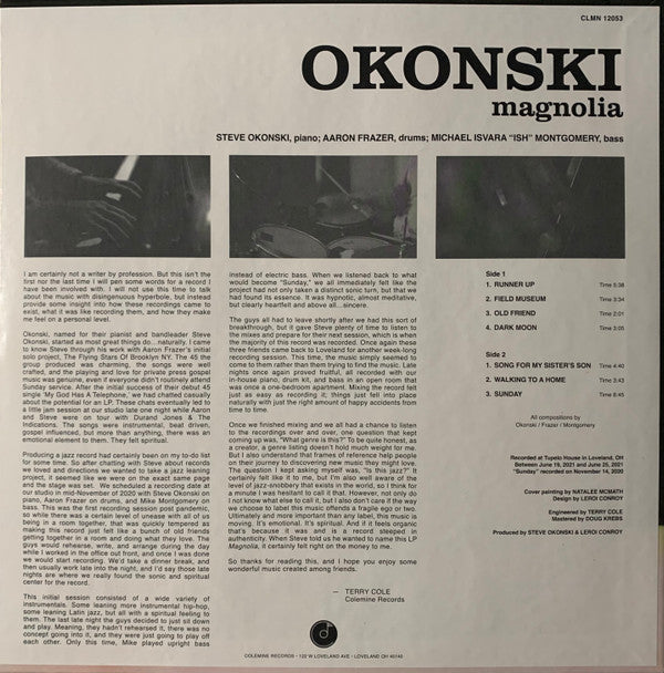 Okonski : Magnolia (LP, Album, Ltd, Cre)