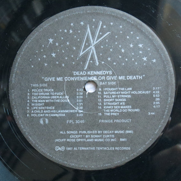 Dead Kennedys : Give Me Convenience Or Give Me Death (LP, Comp + Flexi, 7")