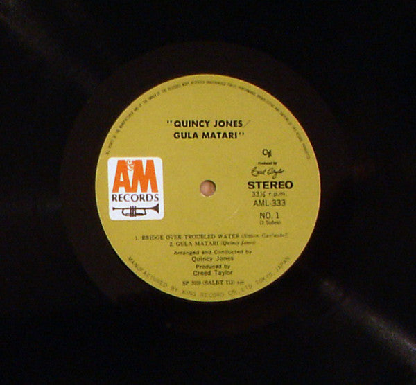 Quincy Jones : Gula Matari (LP, Album, Gat)