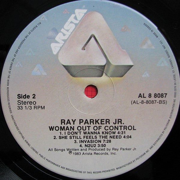 Ray Parker Jr. : Woman Out Of Control (LP, Album)