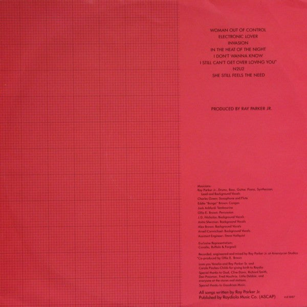 Ray Parker Jr. : Woman Out Of Control (LP, Album)