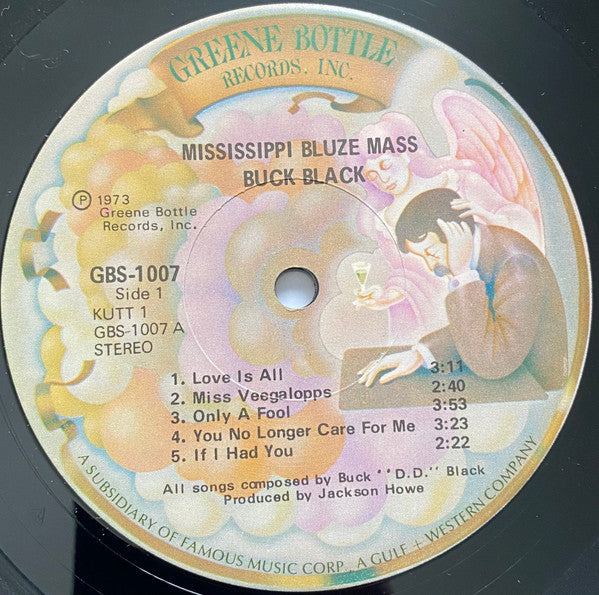 Buck D.D. Black : Mississippi Bluze Mass (LP, Album)