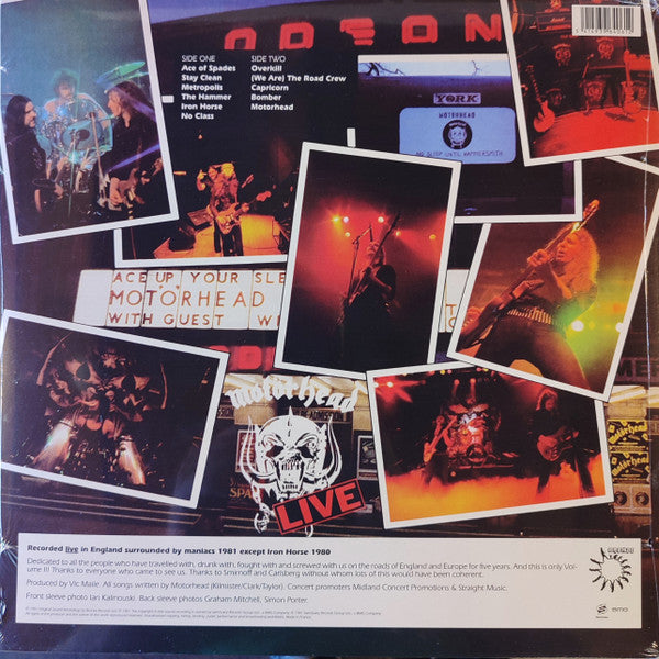 Motörhead : No Sleep 'til Hammersmith (LP, Album, RE)