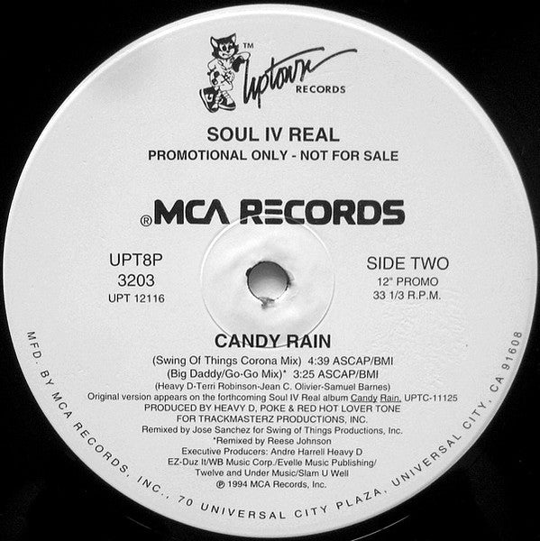 Soul For Real : Candy Rain (12", Single, Promo)