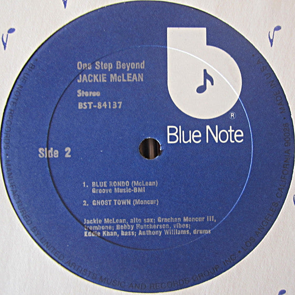 Jackie McLean : One Step Beyond (LP, Album, RE)