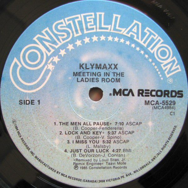Klymaxx : Meeting In The Ladies Room (LP, Album)