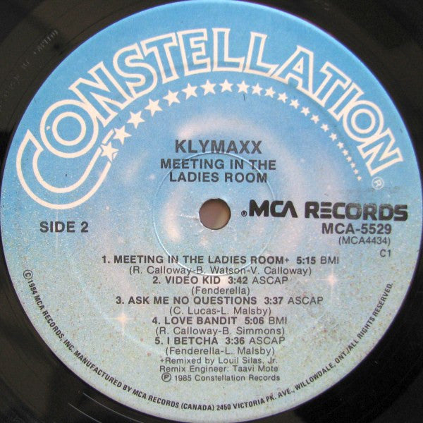 Klymaxx : Meeting In The Ladies Room (LP, Album)