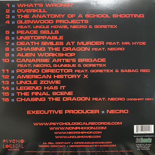 Ill Bill : What's Wrong With Bill? (2xLP, Album)