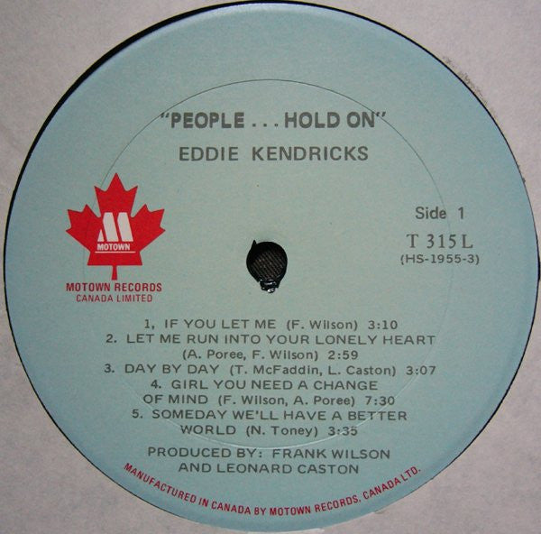 Eddie Kendricks : People...Hold On (LP, Album, RE)