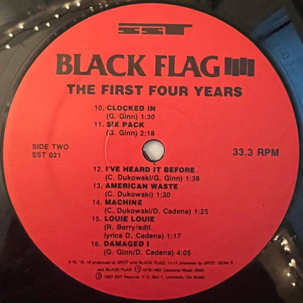 Black Flag : The First Four Years (LP, Comp, RP)